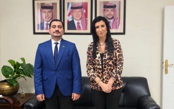 وفاء جريس و«عابر القارات» عبدالوهاب الحلوي في لقاء يجمع التجارة الدولية بآفاق الاستثمار