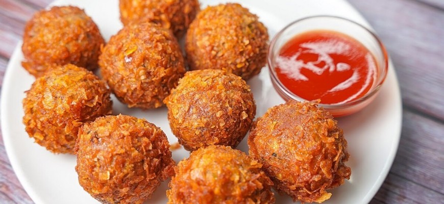 كرات الدجاج الذهبية وهذه طريقة التحضير