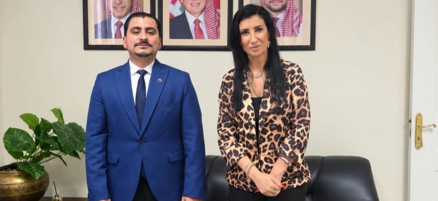 وفاء جريس و«عابر القارات» عبدالوهاب الحلوي في لقاء يجمع التجارة الدولية بآفاق الاستثمار