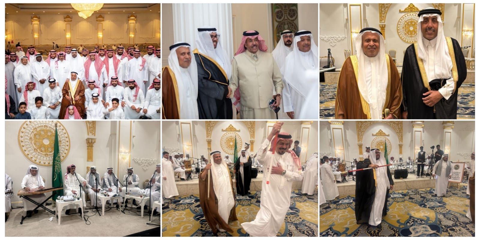 أمراء ووجهاء ومسؤولون يهنئون الشيخ أحمد باحميدان بزفاف نجله محمد في جدة