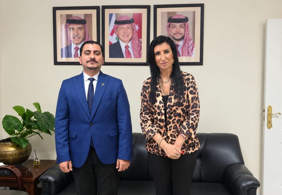 وفاء جريس و«عابر القارات» عبدالوهاب الحلوي في لقاء يجمع التجارة الدولية بآفاق الاستثمار